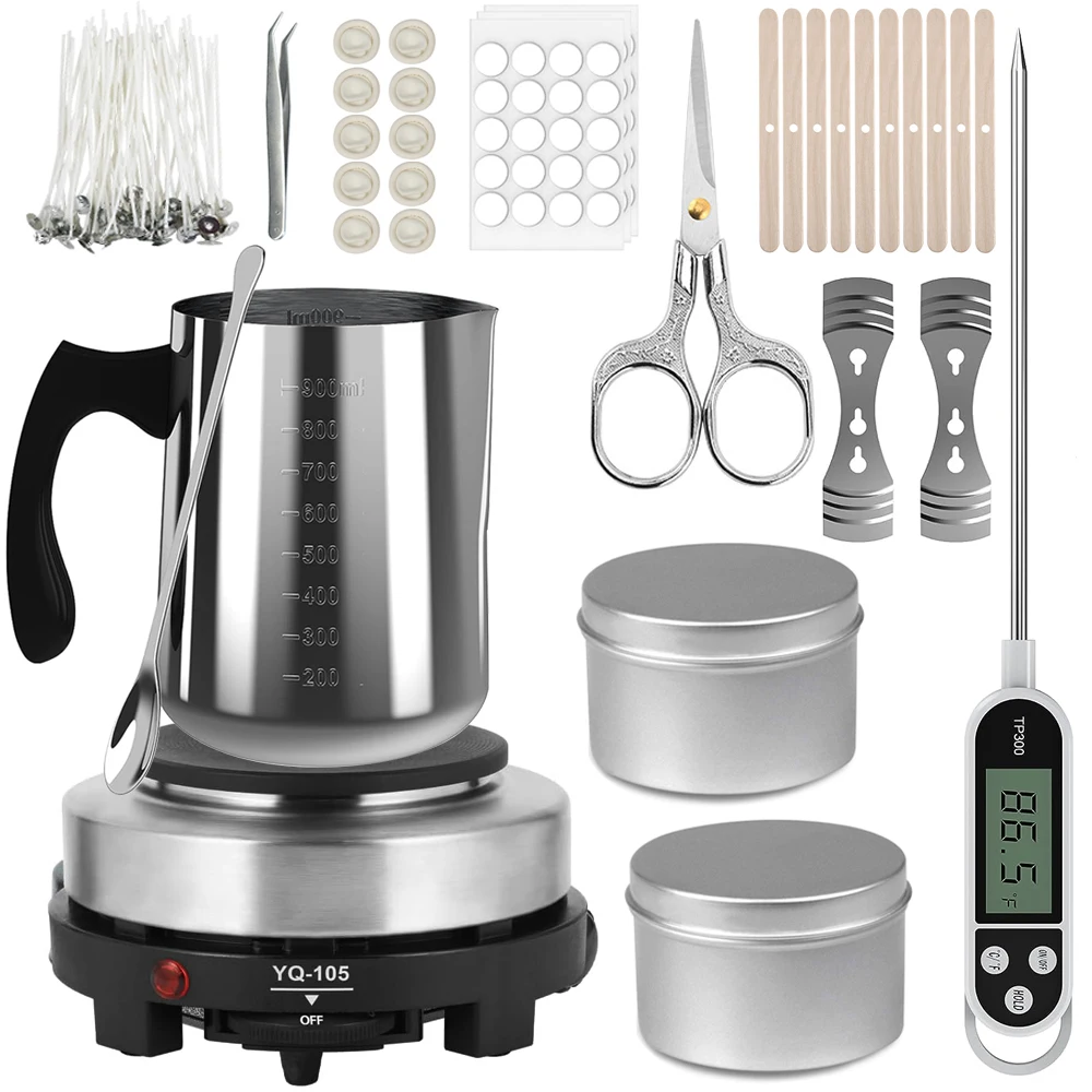 Candle Making Instructions - Gemos 500W 전자 스토브 양초 만들기