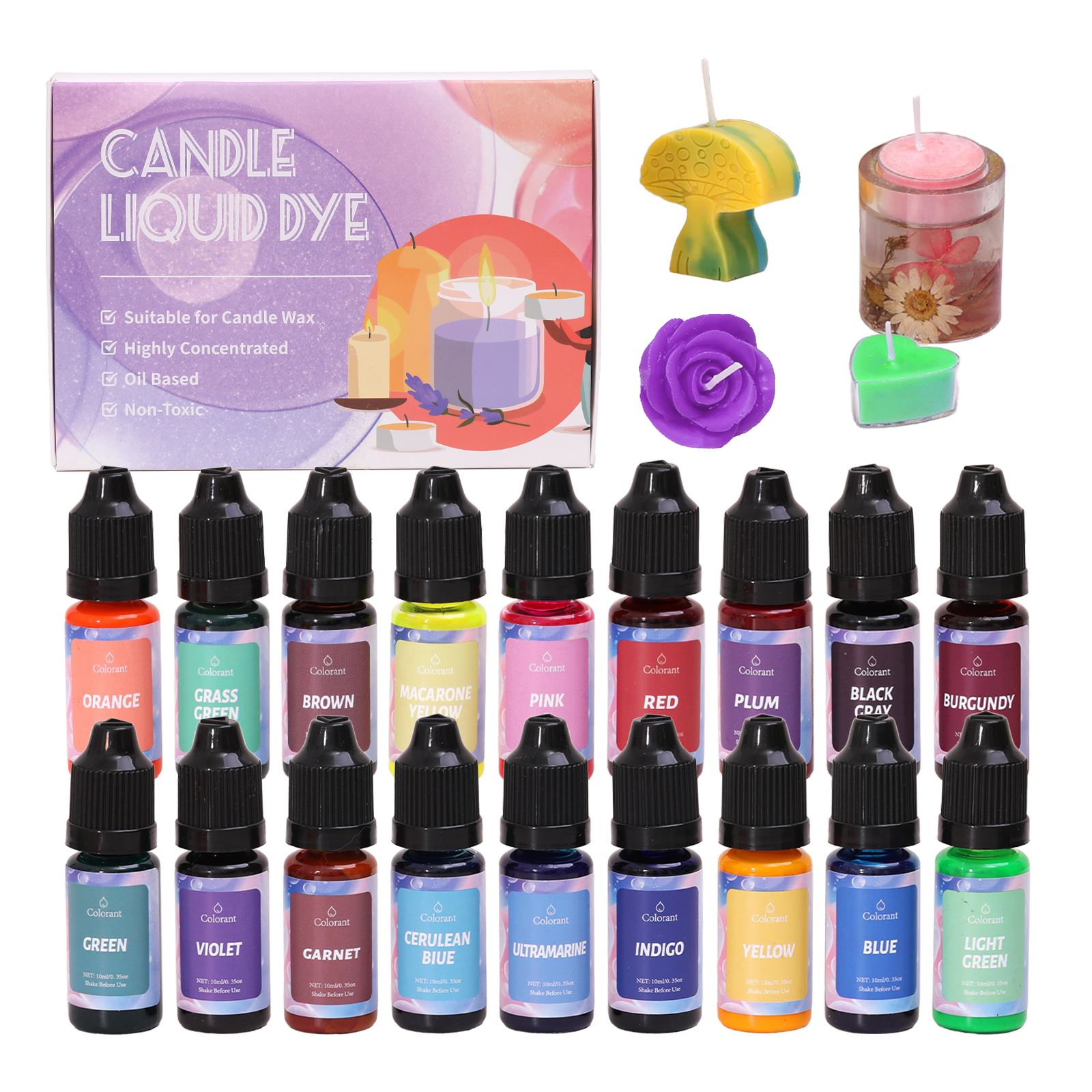 Candle Making Instructions - 1 세트 양초 염료 키트 DIY