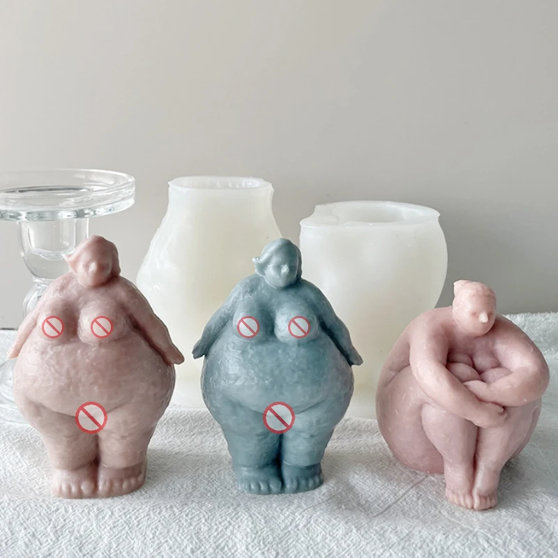 추상적인 인체 실리콘 몰드, DIY 초상화, 뚱뚱한 여 - Candle Making Fat 리뷰 및 가격