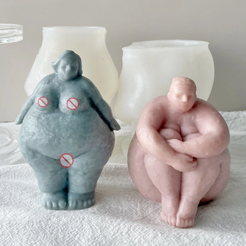 추상적인 인체 실리콘 몰드, DIY 초상화, 뚱뚱한 여 - Candle Making Fat 리뷰 및 가격