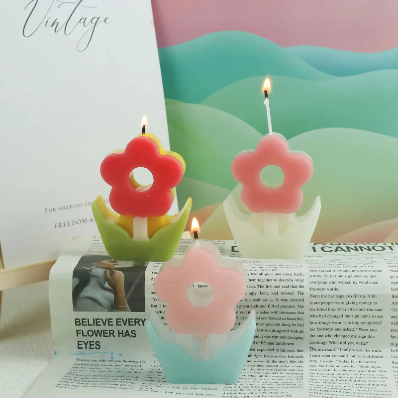 꽃 아로마테라피 양초 실리콘 몰드 양초 비누 몰드 DI - Candle Making Jelly 리뷰 및 가격