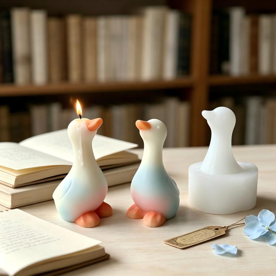 새로운 3D 오리 실리콘 몰드, DIY 수제 오리 모양 - Candle Making Jelly 리뷰 및 가격