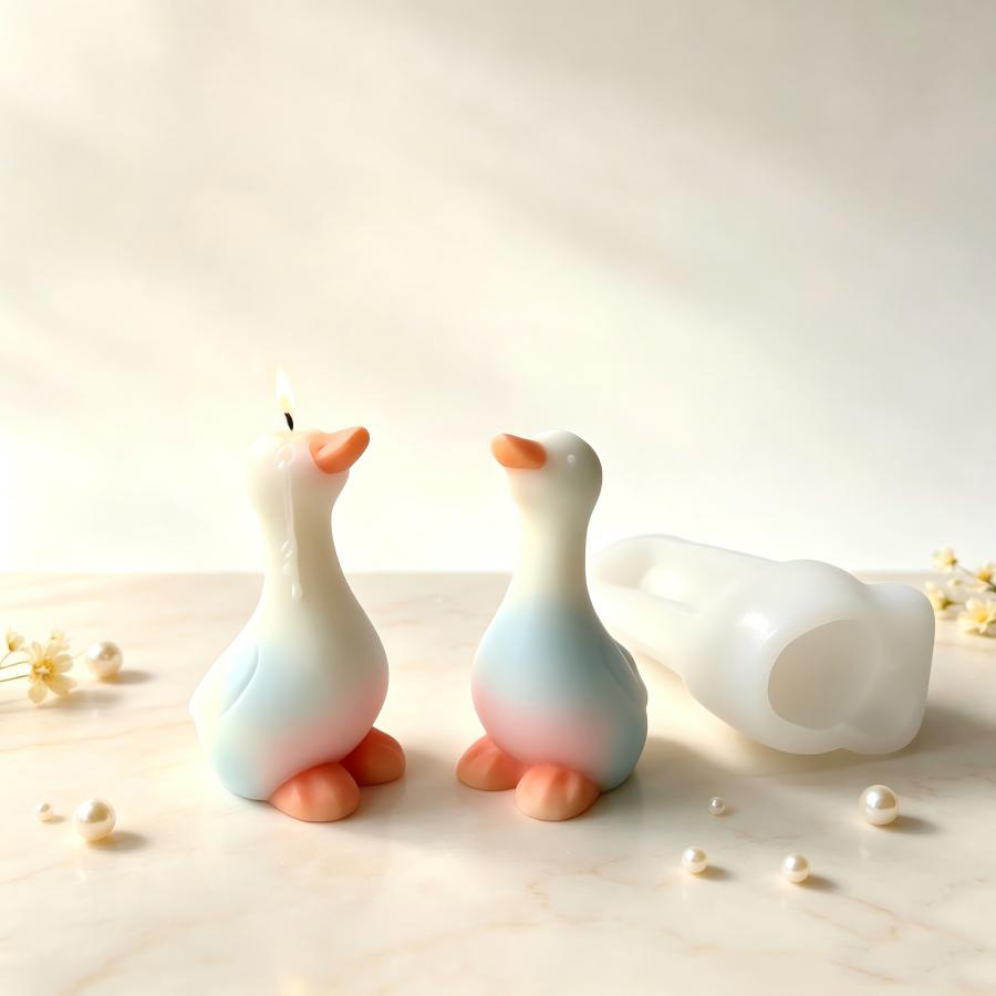 새로운 3D 오리 실리콘 몰드, DIY 수제 오리 모양 - Candle Making Jelly 리뷰 및 가격