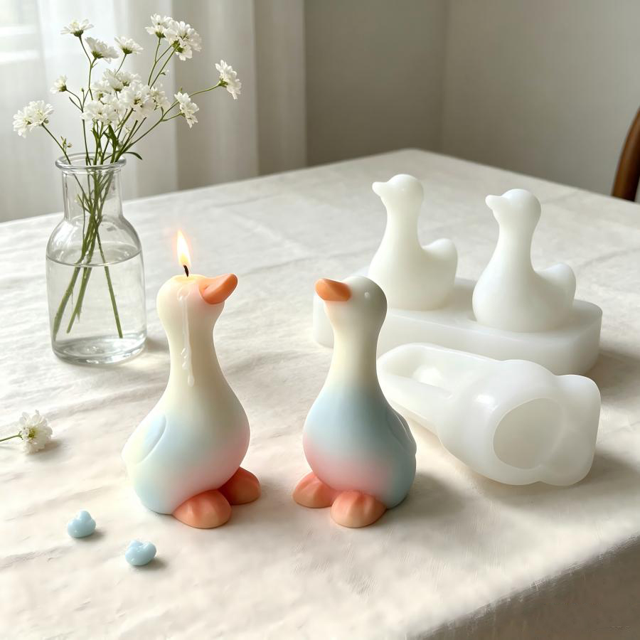 새로운 3D 오리 실리콘 몰드, DIY 수제 오리 모양 - Candle Making Jelly 리뷰 및 가격