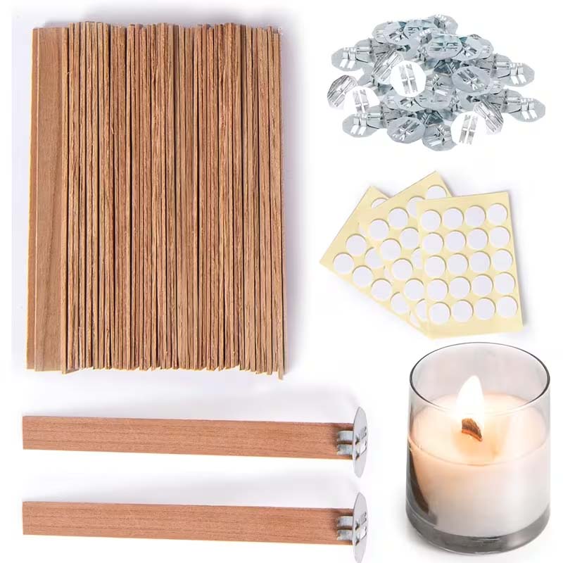 60개 양초 만들기 키트에는 20개 나무 양초 심지,  - Candle Making Kit Beeswax 리뷰 및 가격