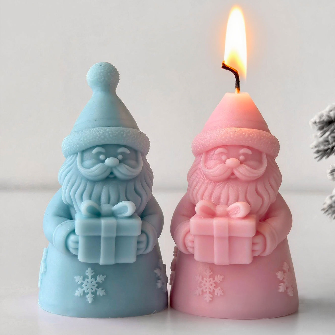 산타 클로스 선물 상자 실리콘 몰드 수제 아로마 촛불  - Candle Making Reno 리뷰 및 가격