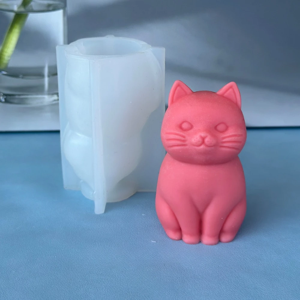 3D 뚱뚱한 고양이 동물 실리콘 양초 금형 DIY 사랑 - Candle Making Fat 리뷰 및 가격