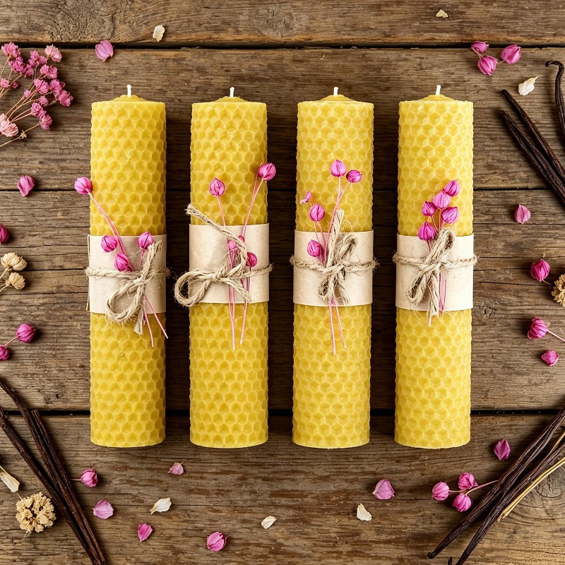 수제 롤드 비즈왁스 기둥 양초 4개, 5.9인치, 인조 - Candle Making Kit Beeswax 리뷰 및 가격