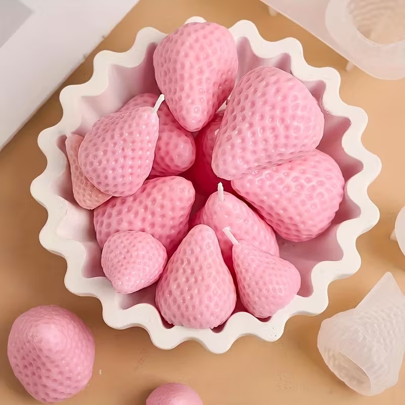 DIY 아로마테라피 비누 레진 공예용 딸기 실리콘 캔들 - Candle Making Classes 리뷰 및 가격