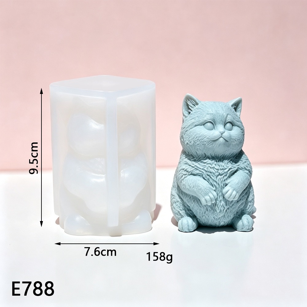 3D 뚱뚱한 고양이 아로마테라피 양초 실리콘 몰드 DI - Candle Making Fat 리뷰 및 가격