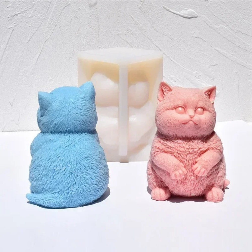 3D 뚱뚱한 고양이 아로마테라피 양초 실리콘 몰드 DI - Candle Making Fat 리뷰 및 가격
