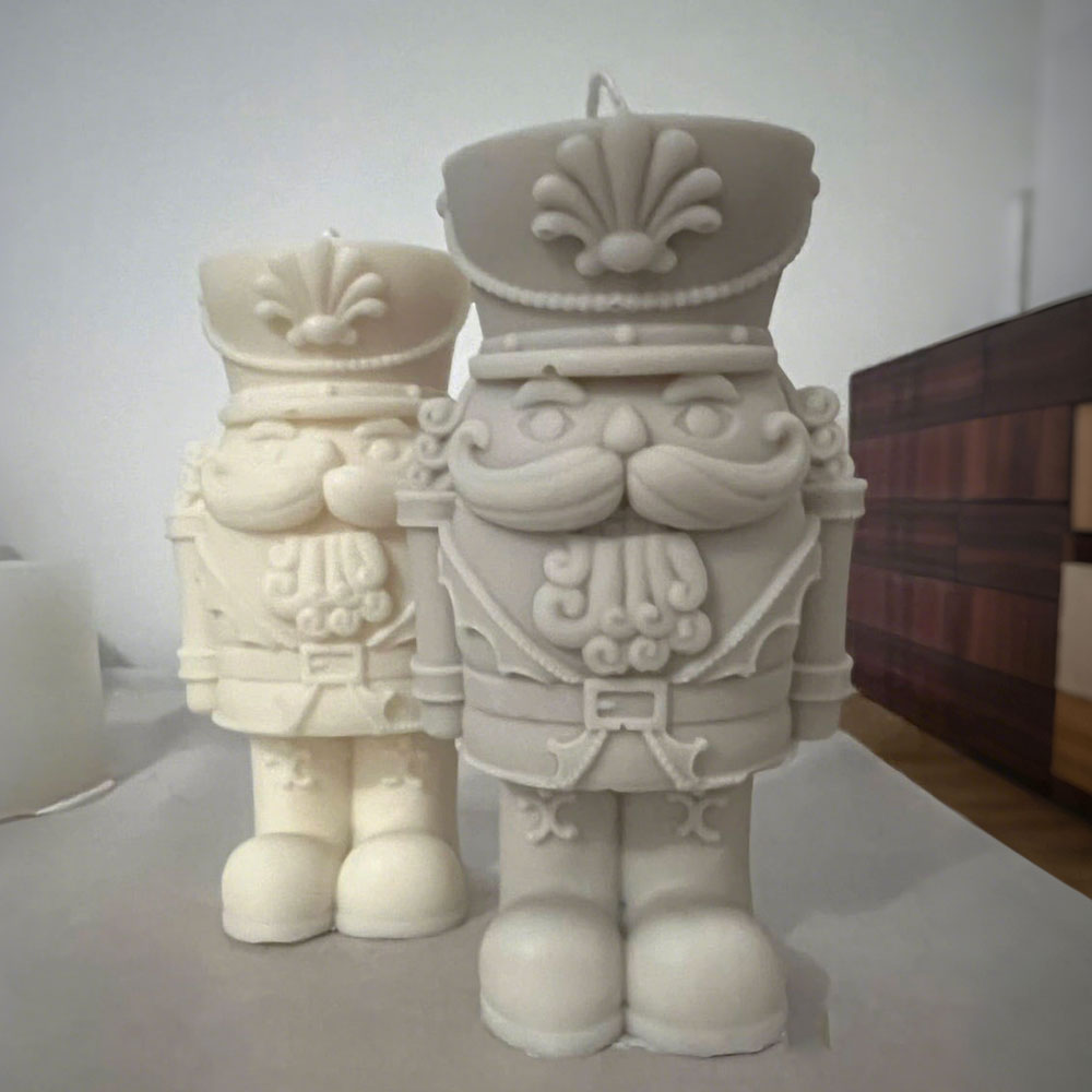 호두까기 인형 군인 실리콘 양초 몰드 3D 수염 남자  - Candle Making Fat 리뷰 및 가격