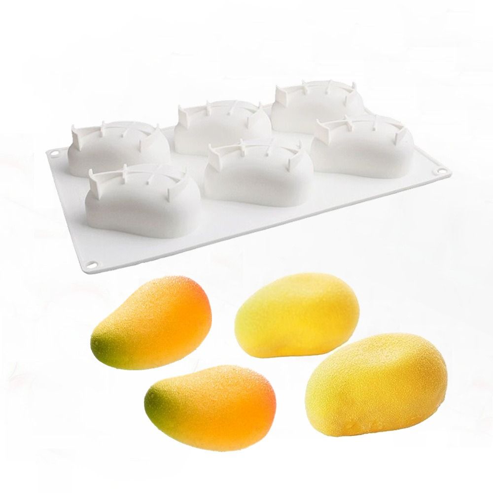 6구 망고 모양 케이크 몰드 무독성 논스틱 실리콘 케이 - Candle Making Classes 리뷰 및 가격