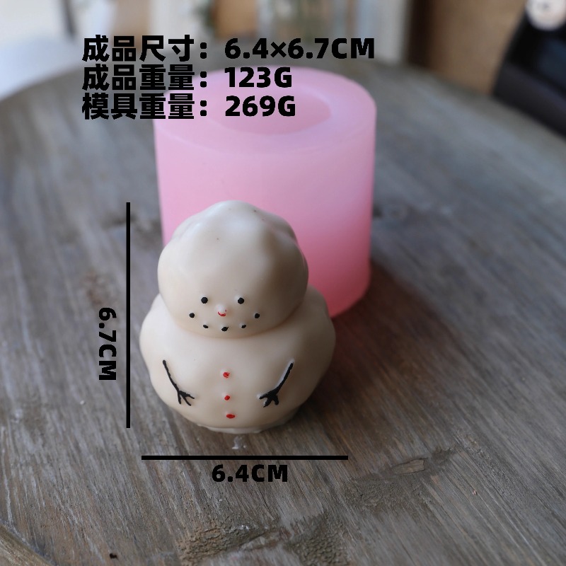 크리스마스 양초 만들기용 뚱뚱한 눈사람 실리콘 몰드 D - Candle Making Fat 리뷰 및 가격