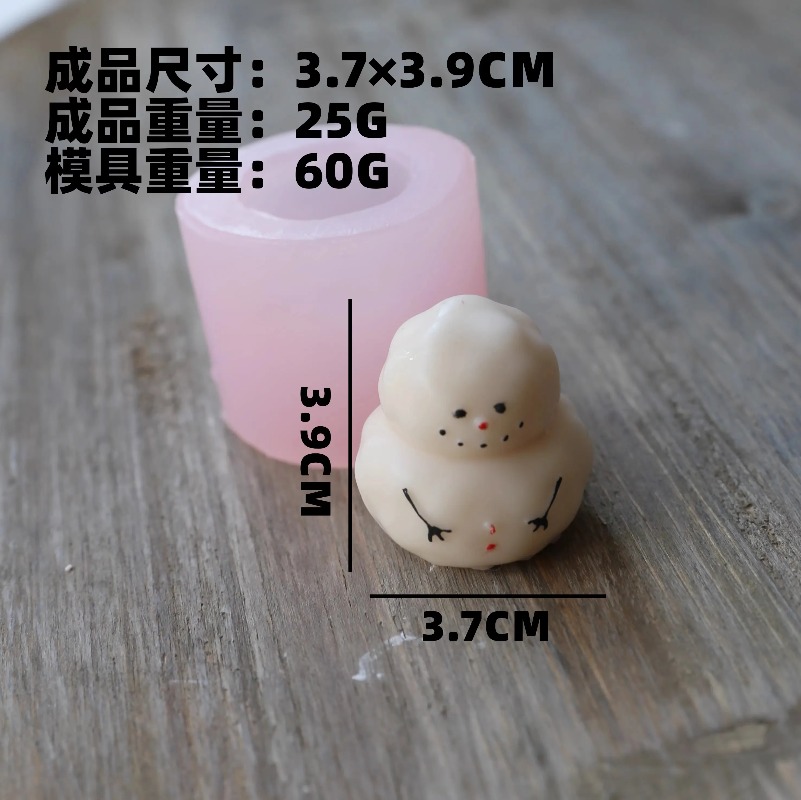크리스마스 양초 만들기용 뚱뚱한 눈사람 실리콘 몰드 D - Candle Making Fat 리뷰 및 가격