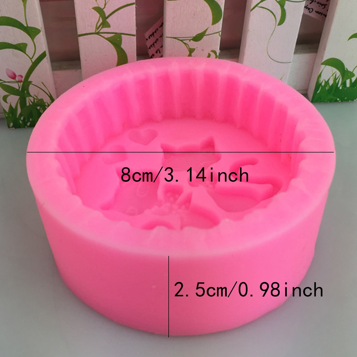 1피스 실리콘 고양이 비누 몰드 - 원형 DIY 양초  - Candle Making Jelly 리뷰 및 가격