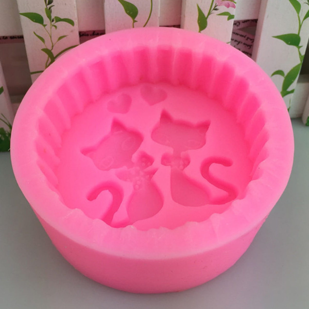 1피스 실리콘 고양이 비누 몰드 - 원형 DIY 양초  - Candle Making Jelly 리뷰 및 가격