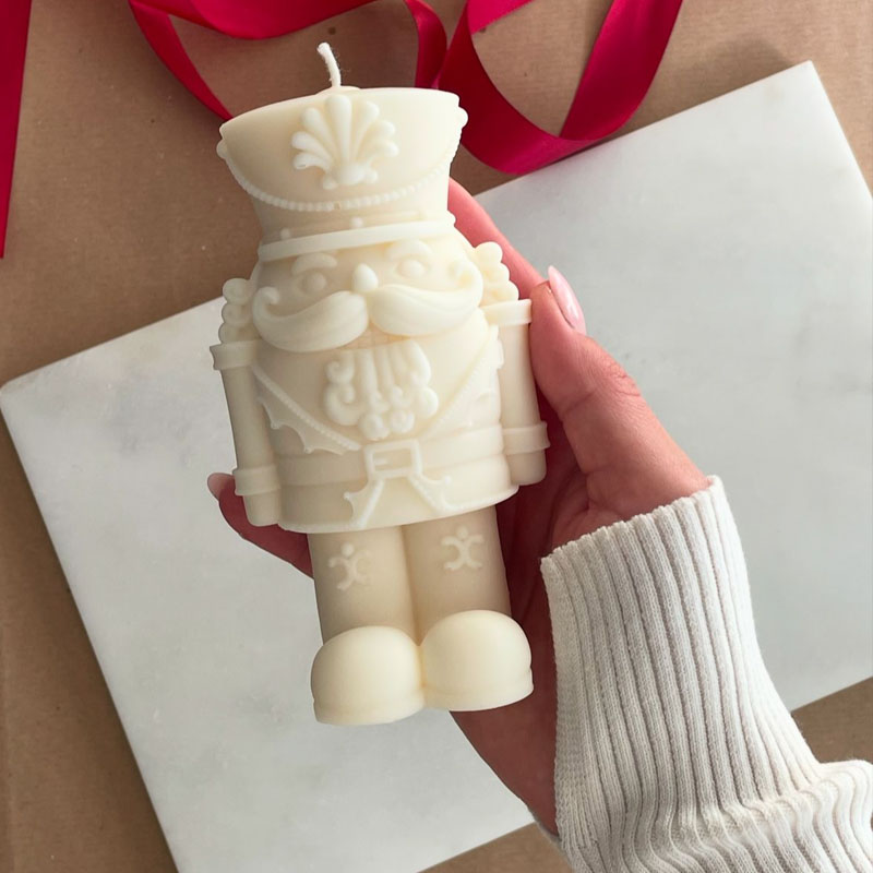 너트크래커 병사 양초 몰드 DIY 호두 병사 실리콘 몰 - Candle Making Fat 리뷰 및 가격