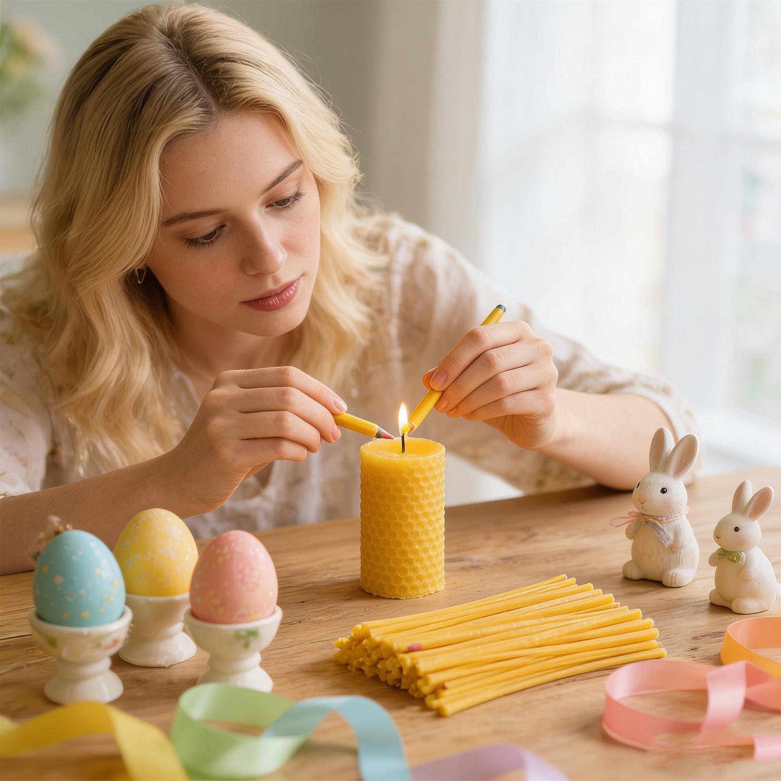 계란 장식용 밀랍 스틱 120개 부활절 미술 용품 캔들 - Candle Making Kit Beeswax 리뷰 및 가격