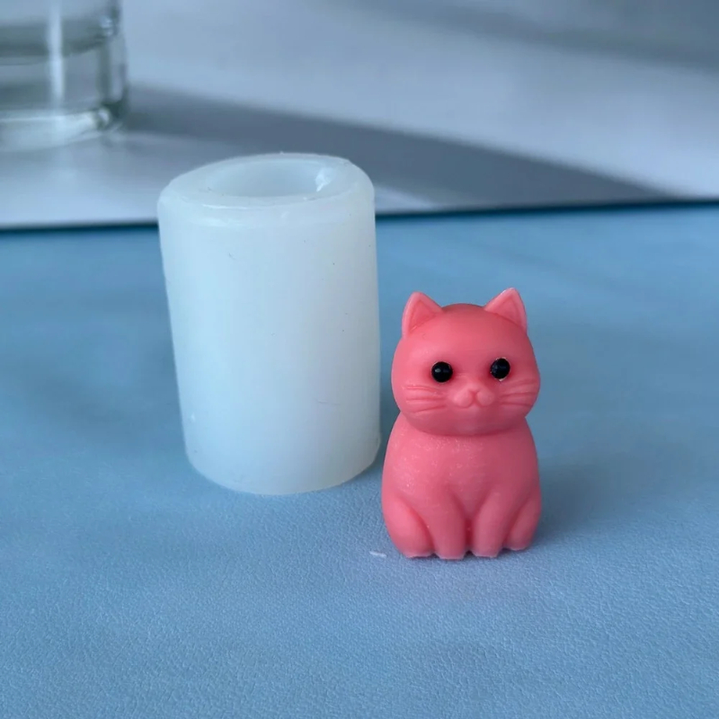 3D 뚱뚱한 고양이 동물 실리콘 캔들 몰드 DIY 귀여 - Candle Making Fat 리뷰 및 가격