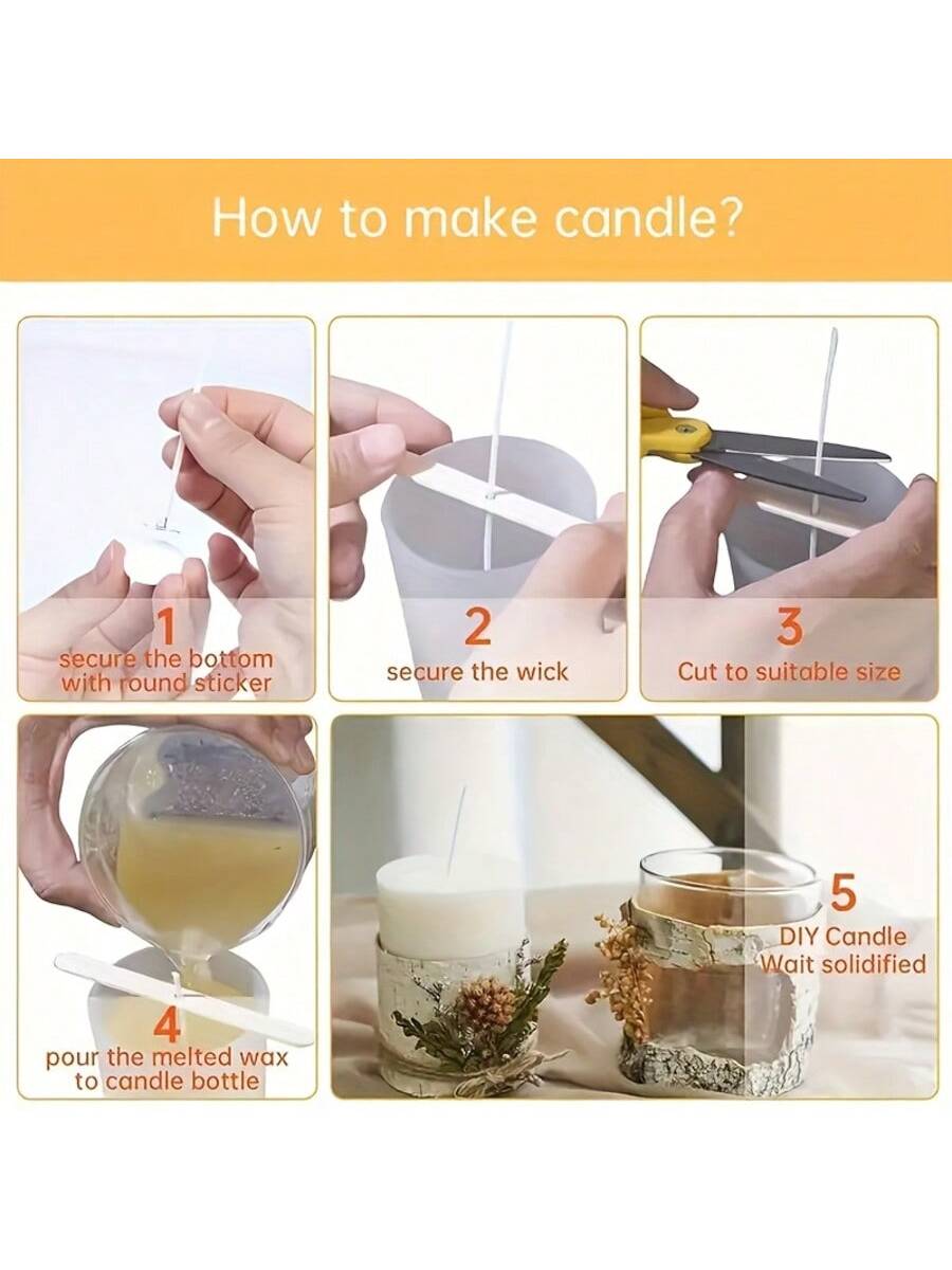 310/510개 양초 제작 용품 세트, 1인치/3.94 - Candle Making Instructions 리뷰 및 가격