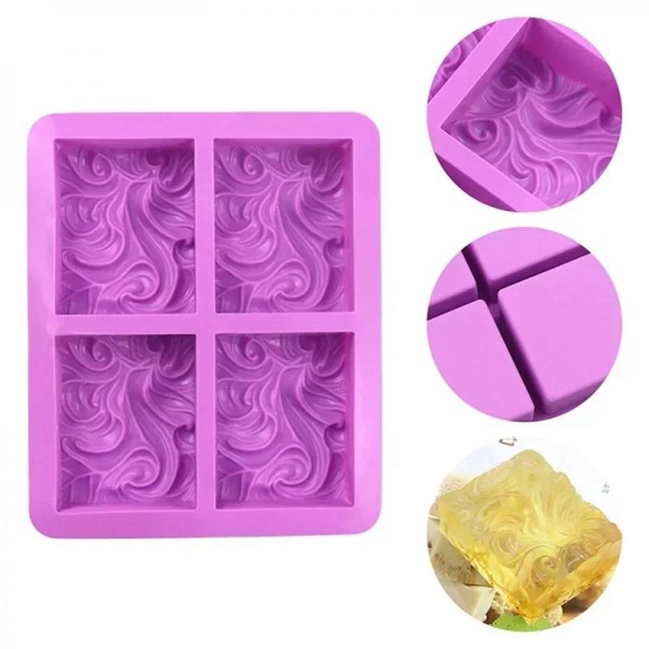 창의적인 1개 케이크 장식 베이킹 도구 4구 꽃 모양  - Candle Making Jelly 리뷰 및 가격