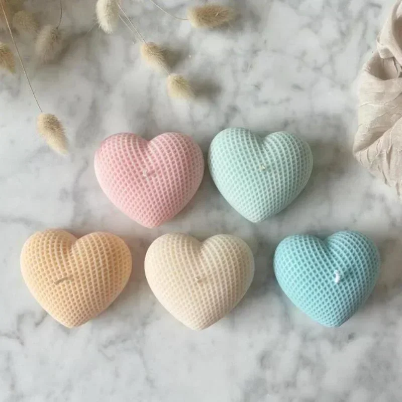 수제 금형 직조 사랑 실리콘 금형 DIY 하트 모양의  - Candle Making Jelly 리뷰 및 가격