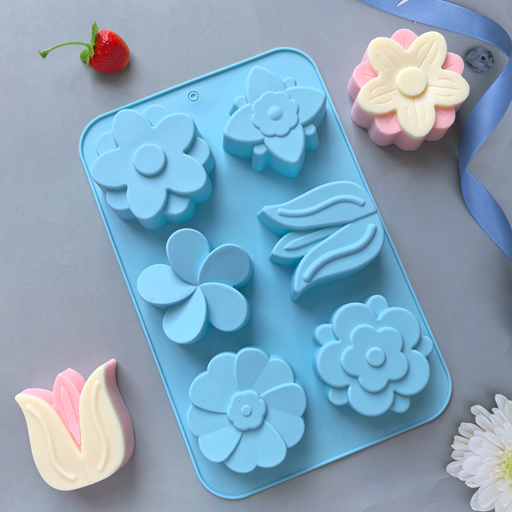 다양한 꽃 모양 실리콘 몰드, 비누 및 양초 제작, 케 - Candle Making Classes 리뷰 및 가격