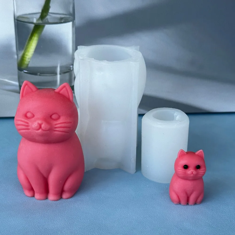 3D 뚱뚱한 고양이 동물 실리콘 양초 몰드 DIY 사랑 - Candle Making Fat 리뷰 및 가격