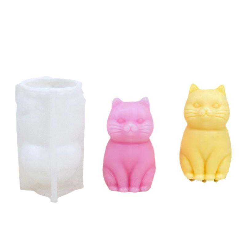 3D 뚱뚱한 고양이 동물 실리콘 양초 몰드 DIY 사랑 - Candle Making Fat 리뷰 및 가격