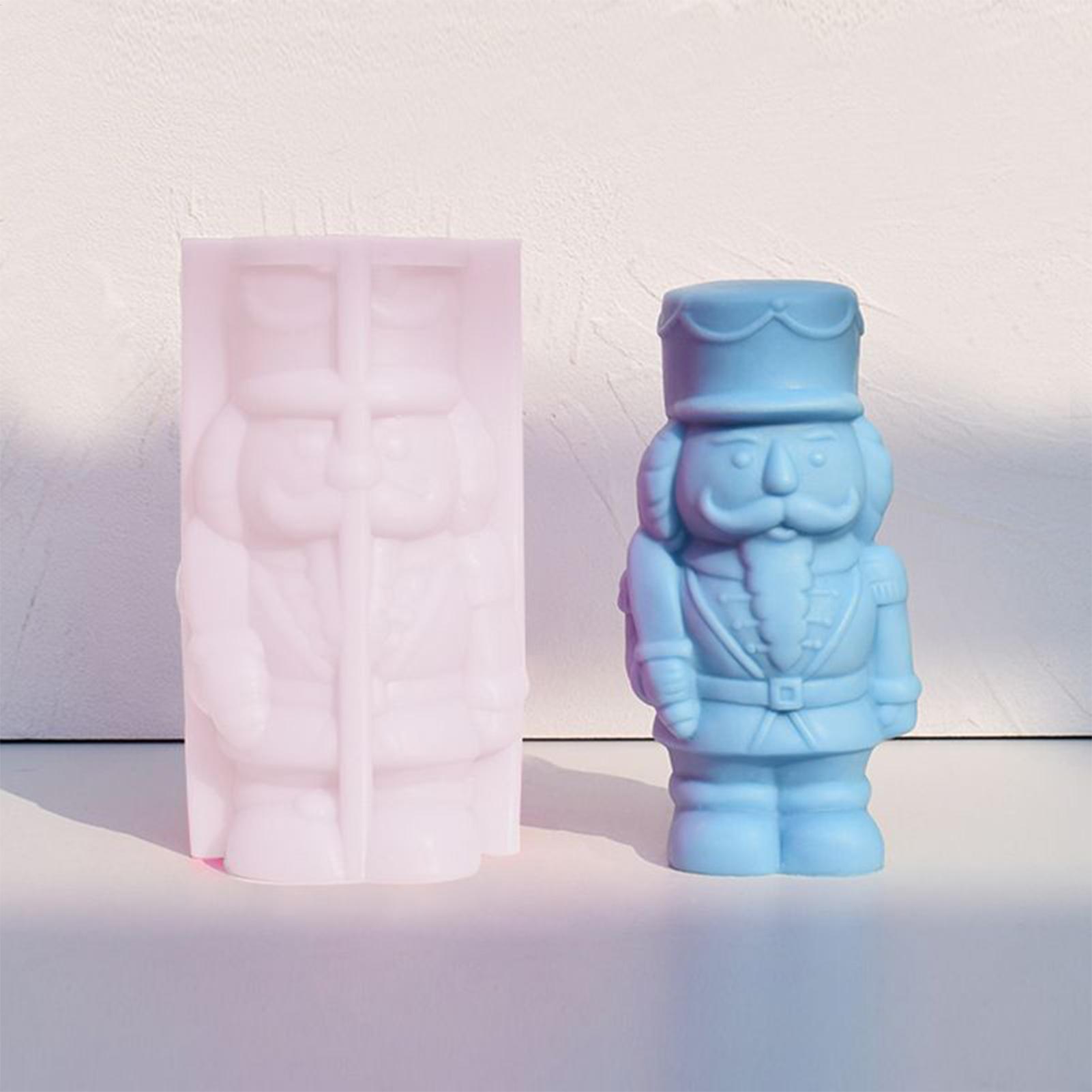 너트크래커 병사 양초 몰드 DIY 호두 병사 실리콘 몰 - Candle Making Fat 리뷰 및 가격